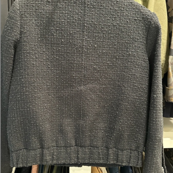 Derek Lam 10 Crosby Tweed Blakely Blazer in Black Size 2 - Picture 2 of 3